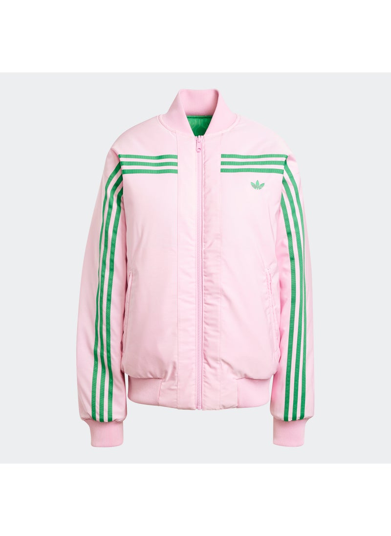 ADIDAS ORIGINALS 70s REVERSIBLE OVERSZIED BOMBER JACKET