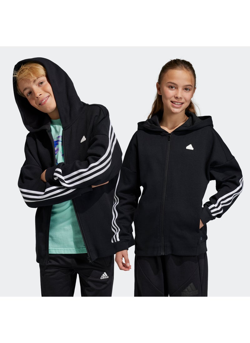 Unisex Future Icons 3 Stripes Full Zip Hooded Track Top