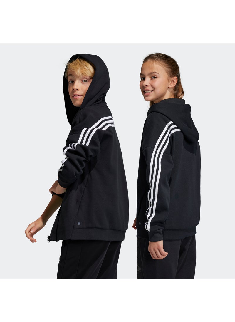 Unisex Future Icons 3 Stripes Full Zip Hooded Track Top