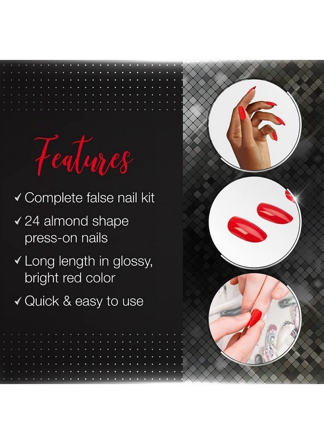 Nail Addict Artificial Nail Set, Cherry Red