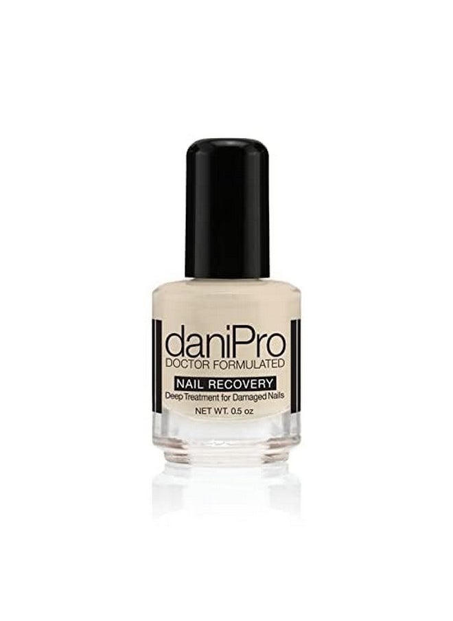 Doctor-Formulated Nail Recovery, 0.5 Oz - Nail Strengthener Base Coat With Undecylenic Acid, Biotin & Vitamins - Nearly Invisible Satin Finish Base Coat - Nail Hardener For Damaged Nails