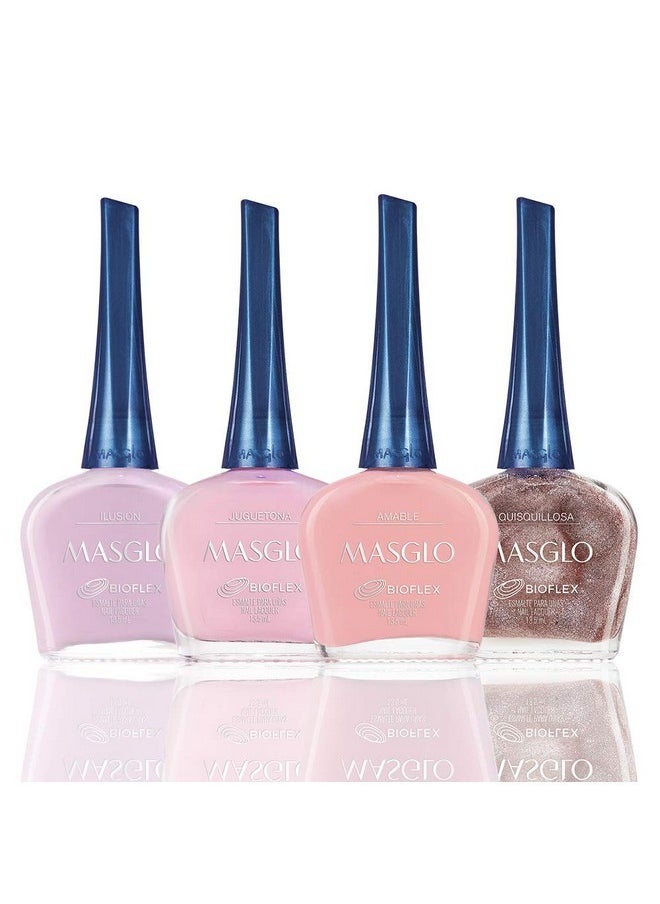 Pink Set, 4 Pcs, Favorite Shades Of Pink Color, 1.8 Fl. Oz
