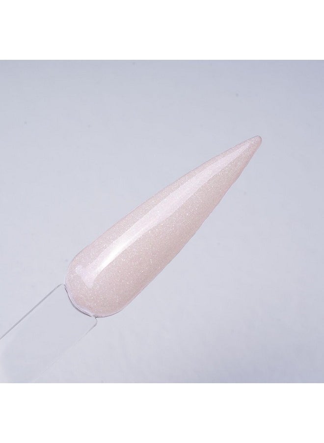Prettydiva Nude Pink Dip Powder - Feelin' Playful Collection Single Color Nude Pink Shimmer Dip Nail Powder For French Manicure, 1Oz Sparkly Bling Light Pink Shimmer Fall Glitter Dip Powder