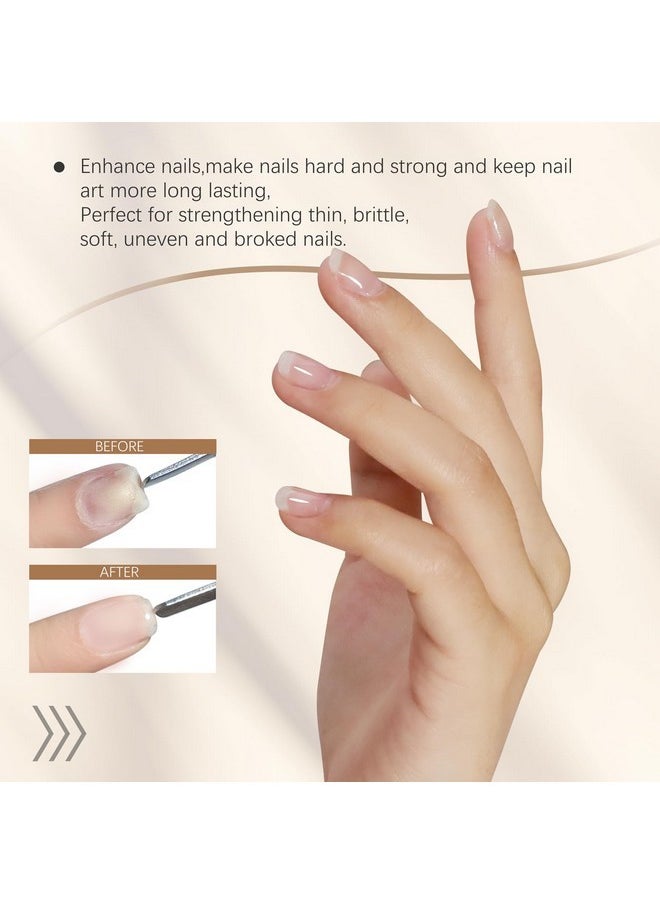 Hema-Free Builder Gel For Nails 15Ml*2Pcs, Low Heat Builder Gel Nail Kit, Hard Gel For Nail Apex And Extension Strengthener Buildering Nail Gel Brush In A Bottle(Biab)