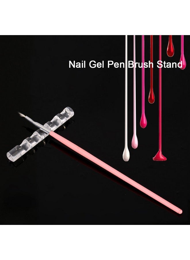 Fashionable Simple Acrylic Nail Gel Polish Pen Brush Stand Holder Manicure Tool