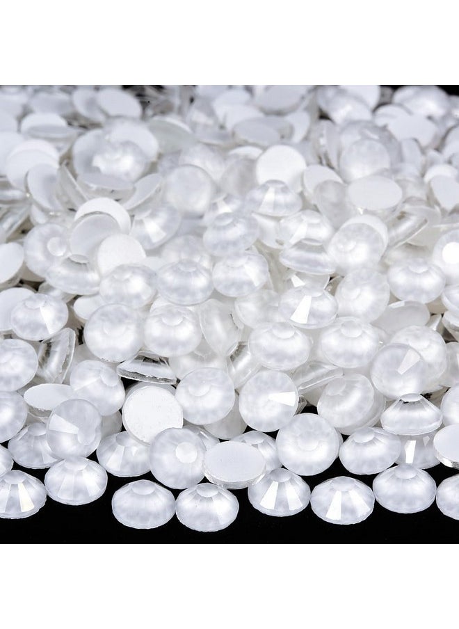 Flatback Rhinestones Round Gems, 1440Pcs Neon Gems Non Hotfix Crystal Rhinestones,White Neon,Ss10.