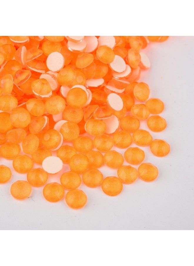 Flatback Glass Rhinestones,Neon Gems 1440Pcs Non Hotfix Crystal Rhinestones For Nail Crafts Clothes Tumblers Face Makeup,Orange Neon,Ss20