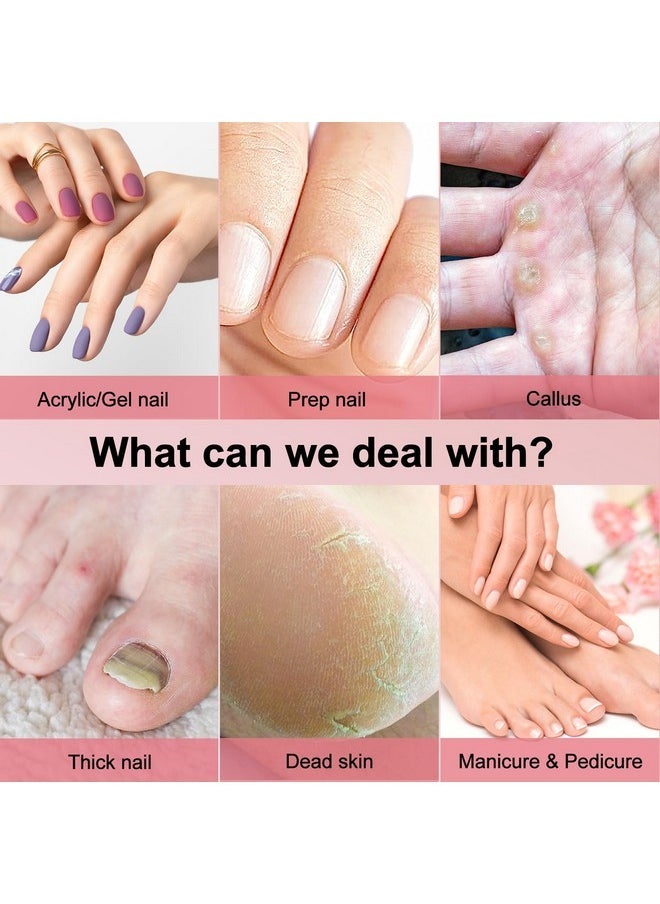 Nail Drill Bits Sanding Bands: 101 Pcs Drill Bits For Nails 180 Fine Grit Set Nail File Sanding Bands Professional For Acrylic Nails Dip Powder Gel Manicures And Pedicure