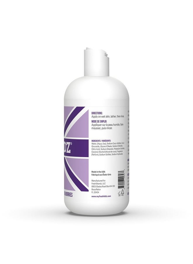 Body Wash 16.9 Fl.Oz. And 2 Roll-On Deodorants 1.86 Fl.Oz. For Kids And Teens - Girls Purple Set