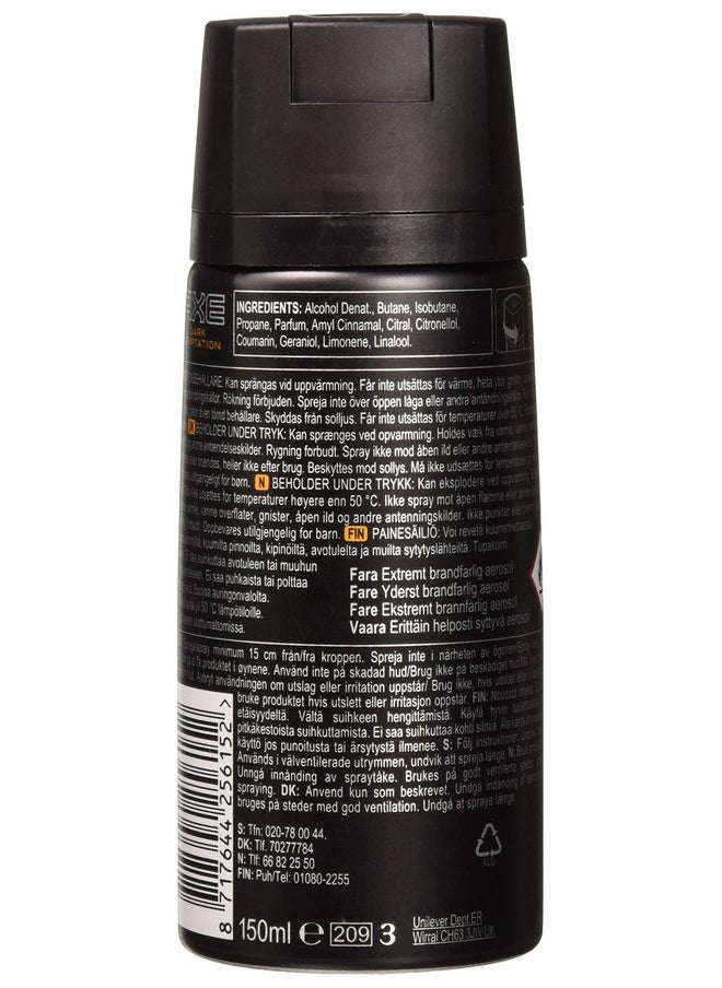 Body Spray Dark Temptation, International Version, 150 Ml (Pack Of 6)