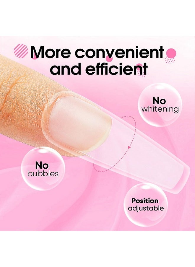 Solid Nail Glue Gel For False Nail Tips Fake Nails, Strong Adhesion Nail Gel Glue For Nail Extension Soft Gel Nail Tips