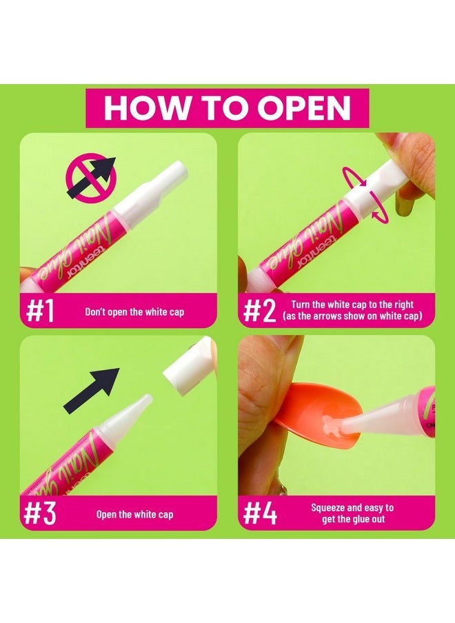30Pcs Nail Glue For Acrylic Nails, Strong Nail Glue For Press Ons Nails, Nail Glue Bulk For Broken Nail Nail Bond Glue, Super Glue For Nails Fingernail Glue