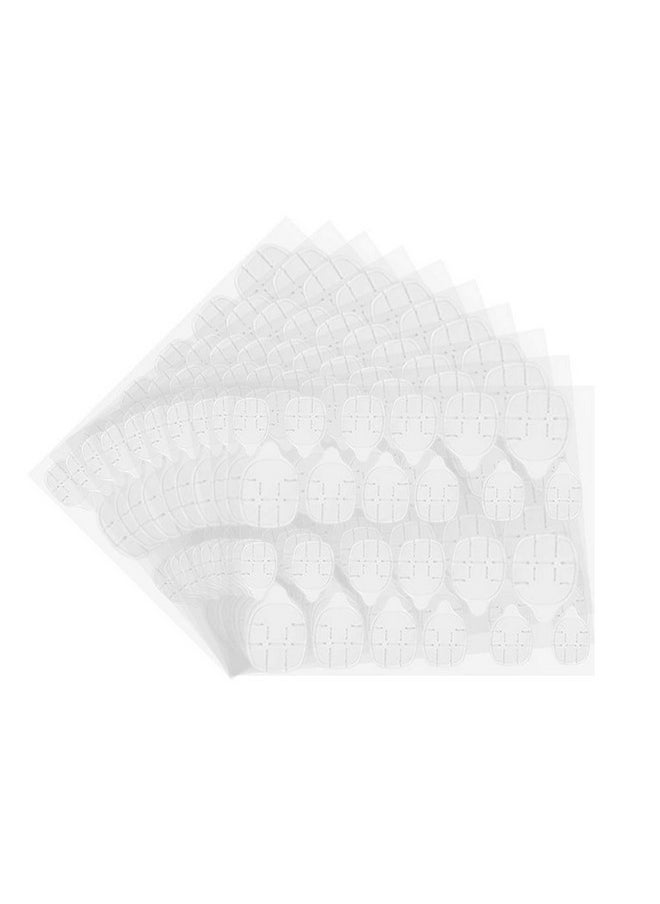 240Pcs Ultrathin Breathable Adhesive Tabs Fake Nail Glue Sticker 10 Sheets Super Sticky Double Sided Tips (Germany Jelly Gel) Flexible For Acrylic False Nails Manicure Tape