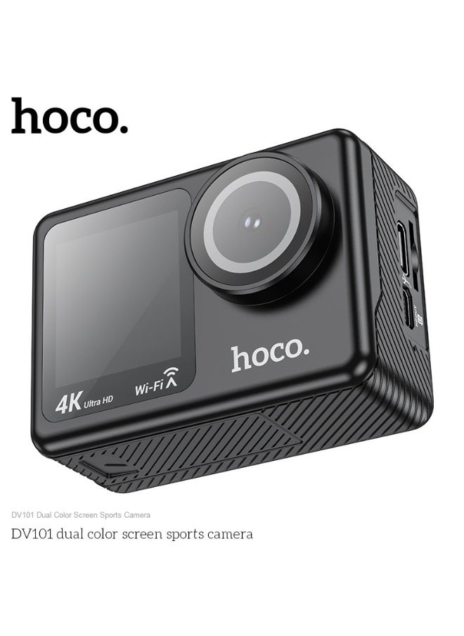 DV101 Dual-Screen Sports Camera with 1.3-inch & 2-inch HD IPS Display