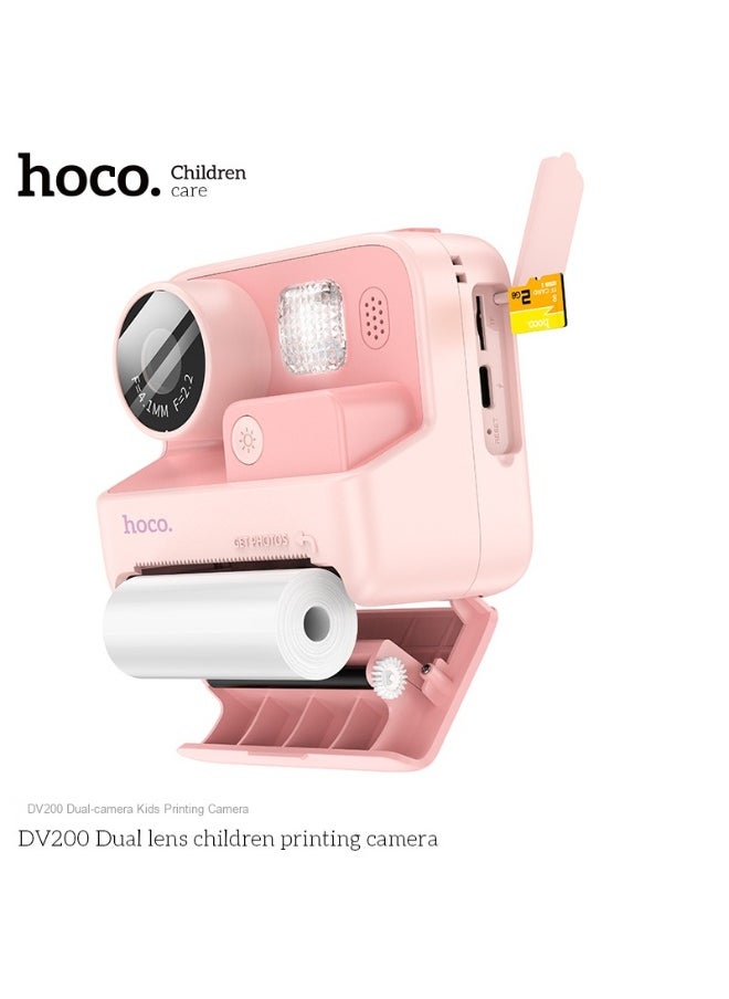 DV200 Dual Camera Kids Printing Camera with 2.0