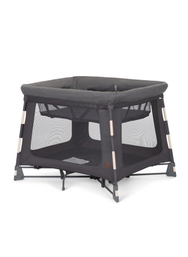 Portable Swift Baby Playpen With Mat, Bassinet, Classic Graphite