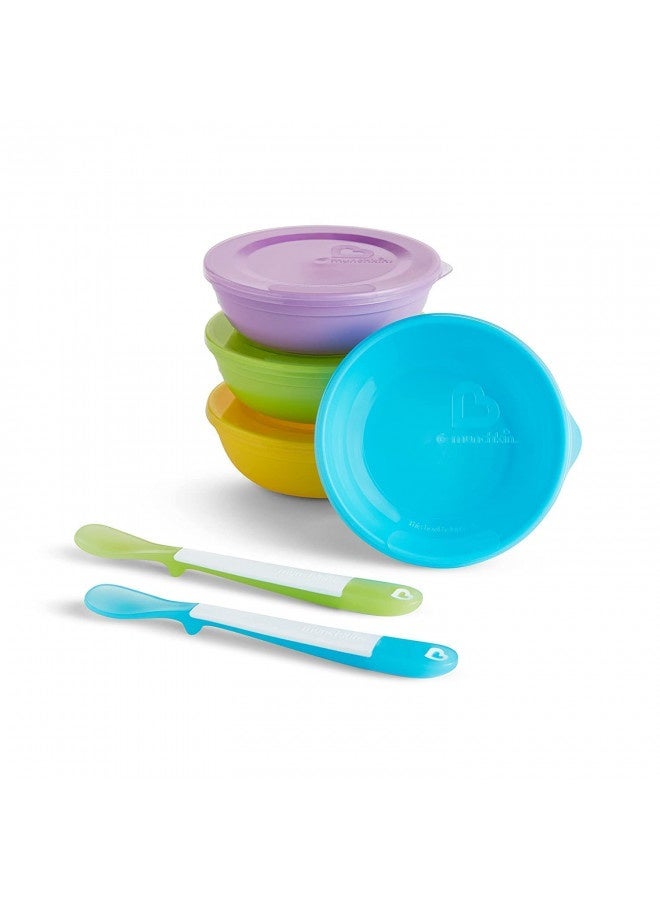 Love-A-Bowls 10 Piece Baby Feeding Set, Includes Bowls With Lids And Spoons - Multicolour