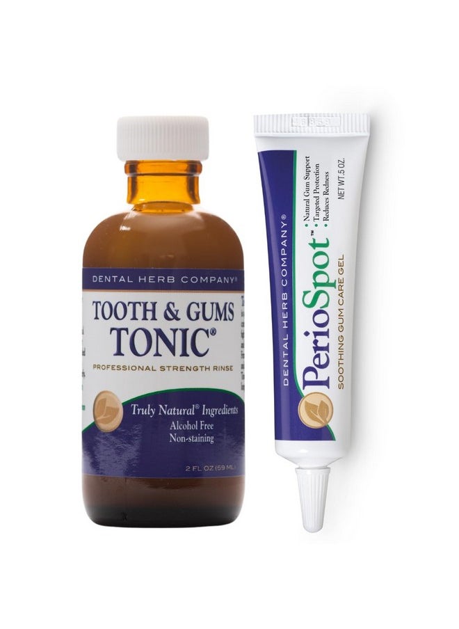 - Mouth Sore And Gum Care Kit - Soothes And Relieves Discomfort Associated With Canker Sores And Gum Irritation - Truly Natural. 2 Oz. Mouthrinse - 0.5 Oz. Periospot