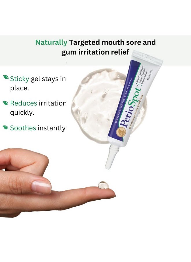 - Mouth Sore And Gum Care Kit - Soothes And Relieves Discomfort Associated With Canker Sores And Gum Irritation - Truly Natural. 2 Oz. Mouthrinse - 0.5 Oz. Periospot