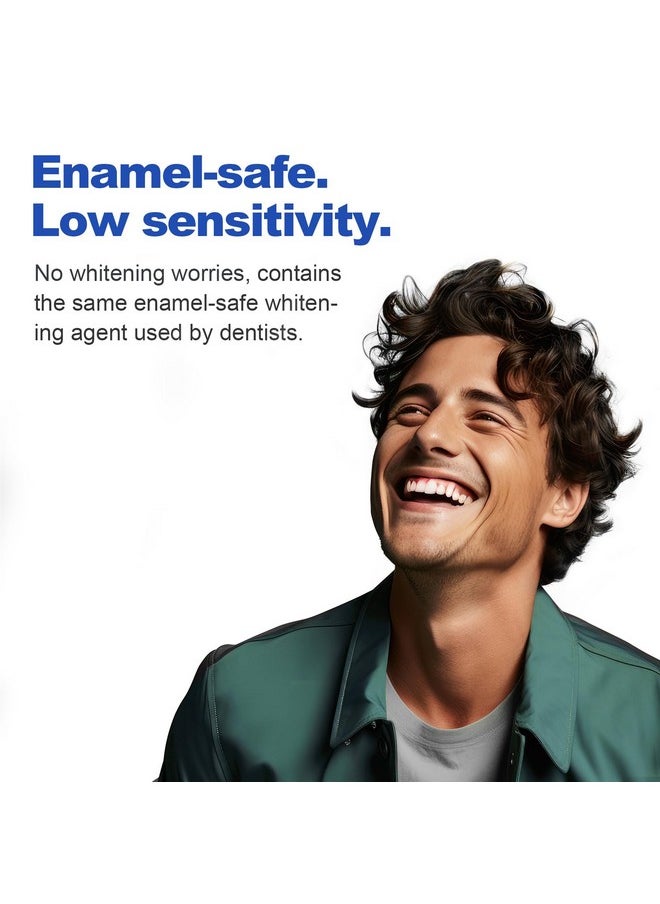 Teeth Whitening Strip Enamel Safe - Hydrogen Peroxide For Sensitive Teeth, 14 Treatments For Teeth Whitening, Professional And Safe Teeth Whitening Strips, Mint