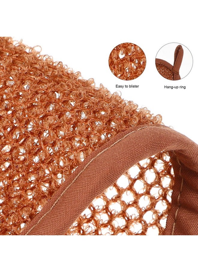 Exfoliating Face Washcloth 8Pcs Body Scrubber Hanging Bath Cloth African Net Sponge Shower Loofah Skin Wash Towel Facial Makeup Remover For Back Knee Joint