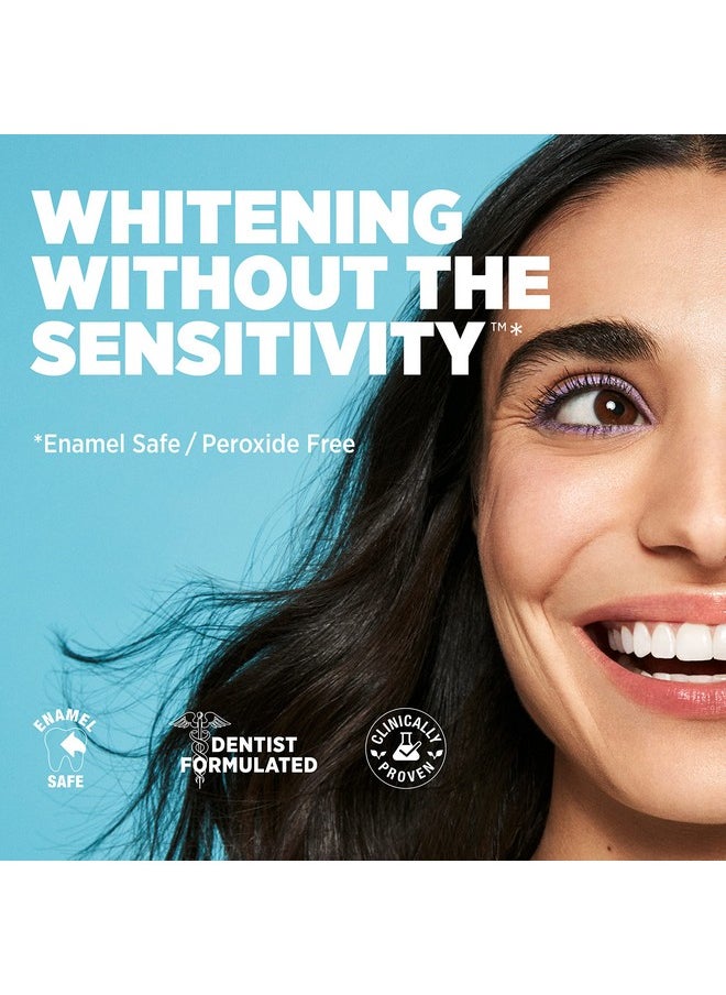 Whitening Starter Set - Peroxide Free - Enamel Safe For Whiter Teeth - Includes 7 Whitening Treatments & 2 Pack Whitening Toothpaste Certified Non-Toxic, Fluoride Free & Dentist Formulated