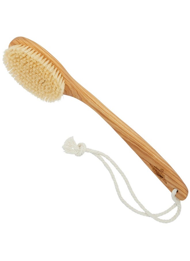 Fd10 Ashwood Back Scrubber For Shower Bath Brush And Body Scrubber Exfoliator - Boar Bristle Shower Brush For Body For Men And Women - Kent Brush Back Scrubbers For Use In Shower Made In England