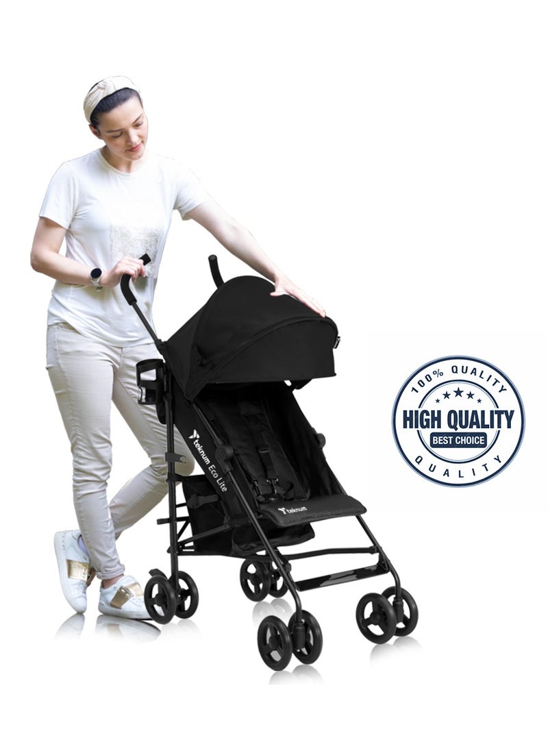 TEKNUM Eco Lite 2 Stroller with Cup holder - Black