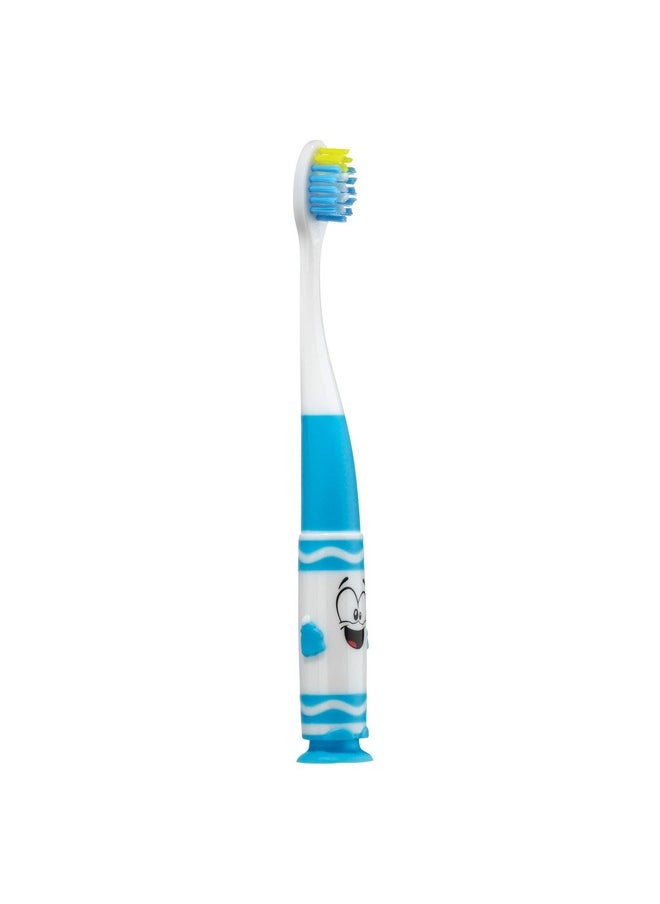 Crayola Toddler Pip-Squeaks Toothbrush, Ultra Soft Bristles, Tapered Head, Ages 2+, 2 Count