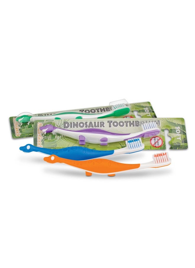 Smilegoods Y301 Dinosaur Child Toothbrush, Soft Bristle, Individually Packaged Toothbrushes, Assorted Colors Bulk Pack Of 72