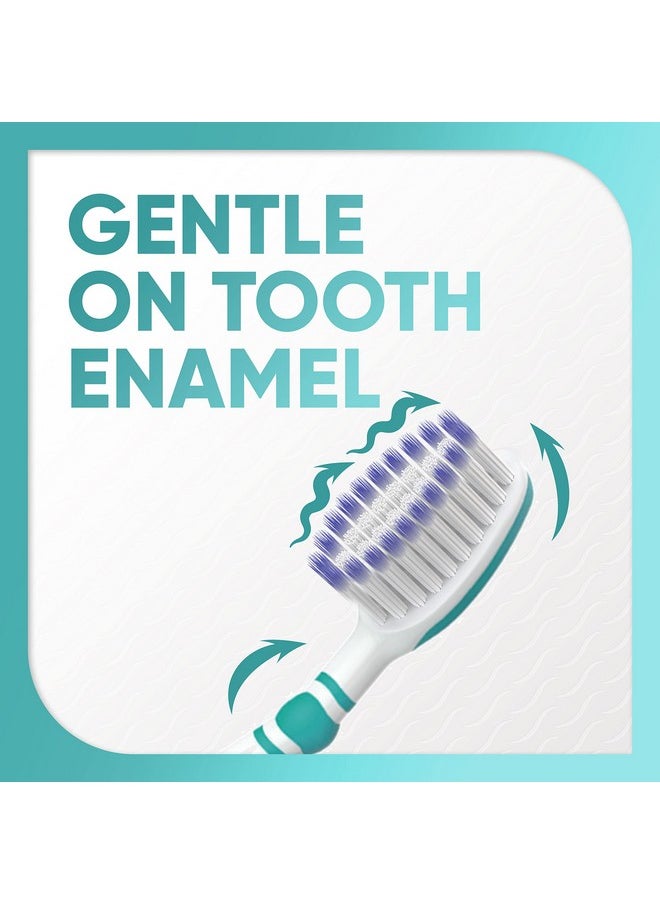 Medium Toothbrush, Provides Tooth Enamel Protection And Cleans Better With Less Pressure - 4 Count