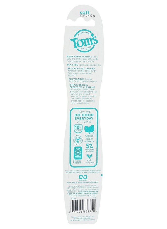 , Naturally Clean Toothbrush (Soft), Toothbrushes, Soft Toothbrush, 1-Pack
