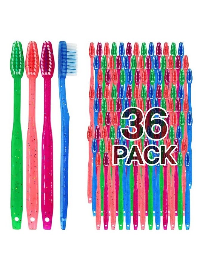 Mega Pack Kids Disposable Toothbrushes With Paste | Children'S Bubblegum Pre-Pasted & Individually Wrapped Toothbrush Bundle | Perfect For School, Camp, Summer Vacation, (36 Pack)