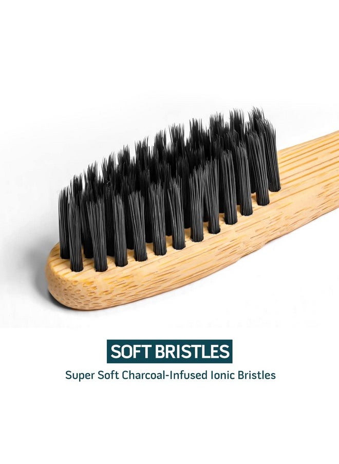 - Charcoal Toothbrush, Made With Charcoal & Bamboo, Biodegradable, Bpa-Free, Perfect For Kids & Adults, Recyclable, Gently Massages Gums & Teeth, Zero Waste Toothbrush, (1-Pack)