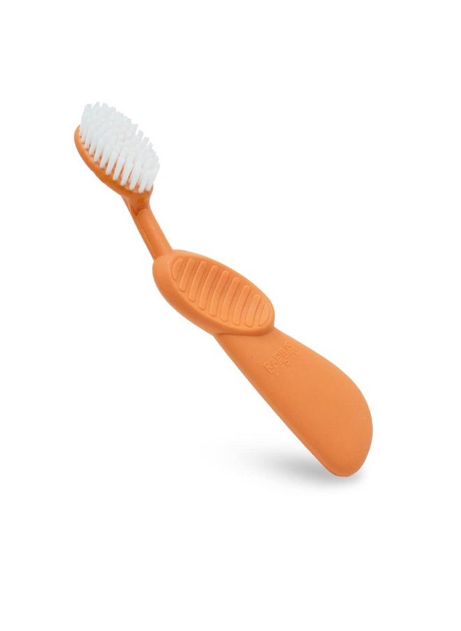 Toothbrush Flex Brush Bpa Free & Ada Accepted Designed To Improve Gum Health & Reduce Gum Issues - Right Hand - Orange White - Pack Of 1