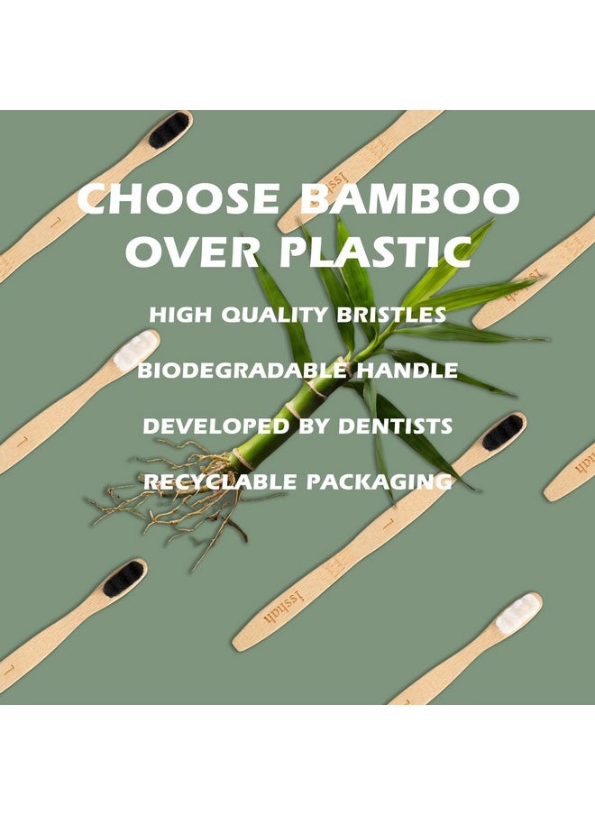 Extra Soft Bamboo Toothbrush, Micro Nano 20,000 Bristles Toothbrushes For Sensitive Gum, Fsc Certified And Peta Approved, Pack Of 8