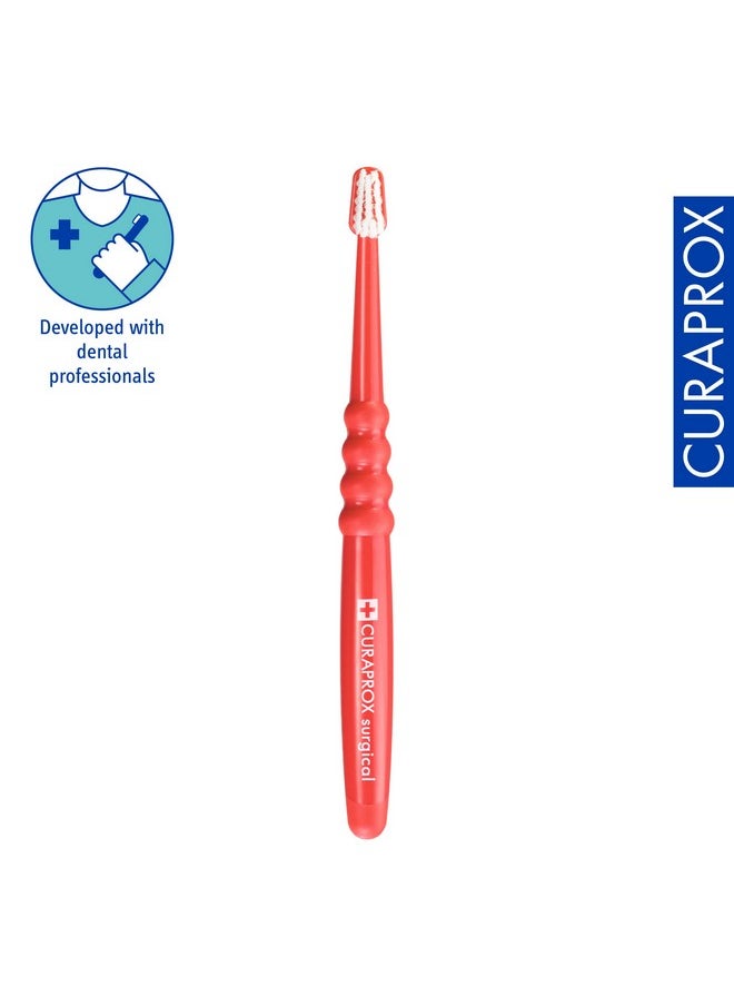 Cs Surgical Mega-Soft Toothbrush, Red