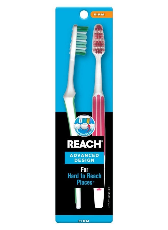 Advanced Design Toothbrushes, Firm, 3 Count - Colors May Vary