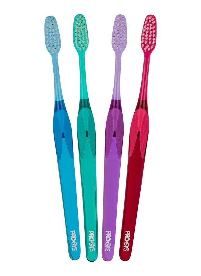 ® 45D Toothbrush (45-Degree Angle Brush) For Deep Cleaning And Superior Gum Health, Sensitive Soft (Pack Of 4)