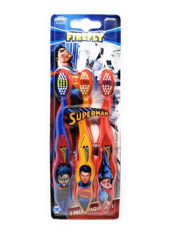 Superman Toothbrushes, 3-Pack
