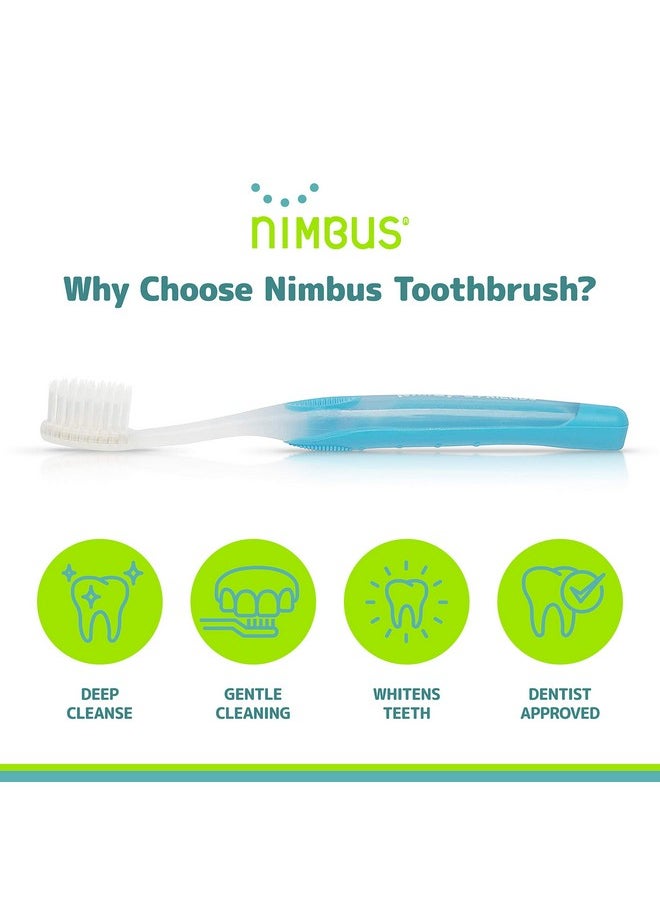 Nimby Kid'S Extra Soft Toothbrushes For Sensitive Teeth And Receding Gums, Periodontist Design Plaque Remover Travel Toothbrush, Individually Wrapped (4 Pack, Colors May Vary)