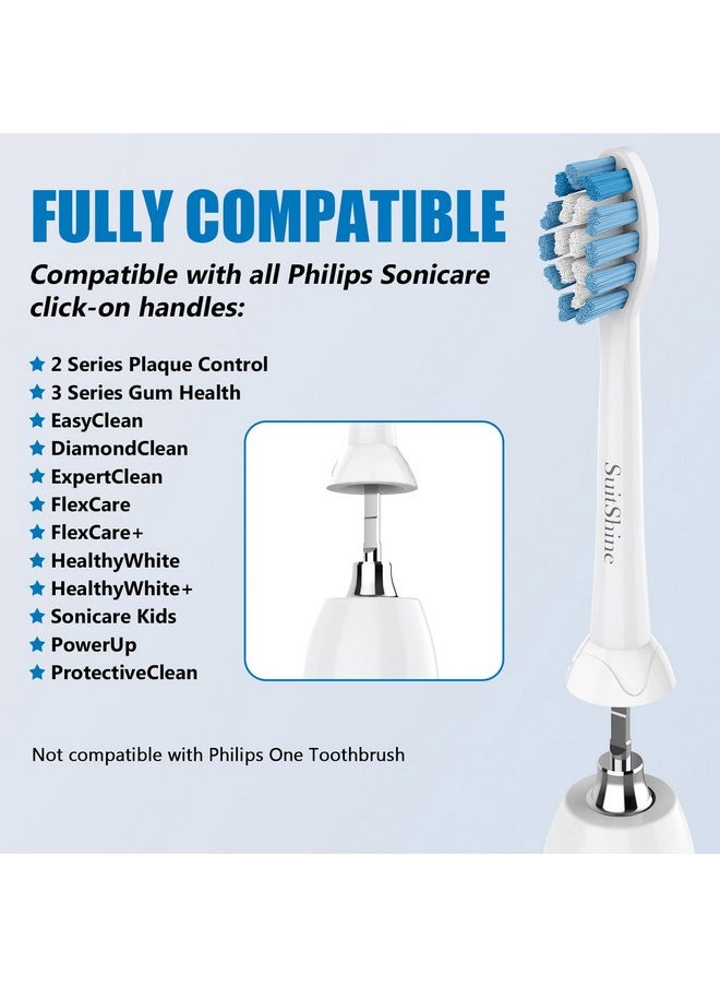 Replacement Toothbrush Heads Compatible With Philips Sonicare Replacement Heads, Sonicare Replacement Brush Head And More Snap-On Handles, 8 Pack