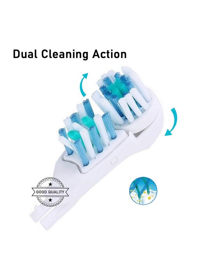 Sensitive Replacement Toothbrush Heads Compatible With Oral-B Cross Action Power 3733 4732,Rotating Powerhead And Crisscross Bristles (White)