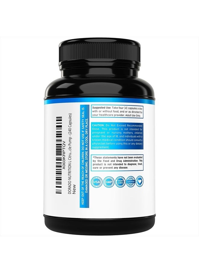 L-Citrulline Maximum Strength, 3000mg - 240 Capsules