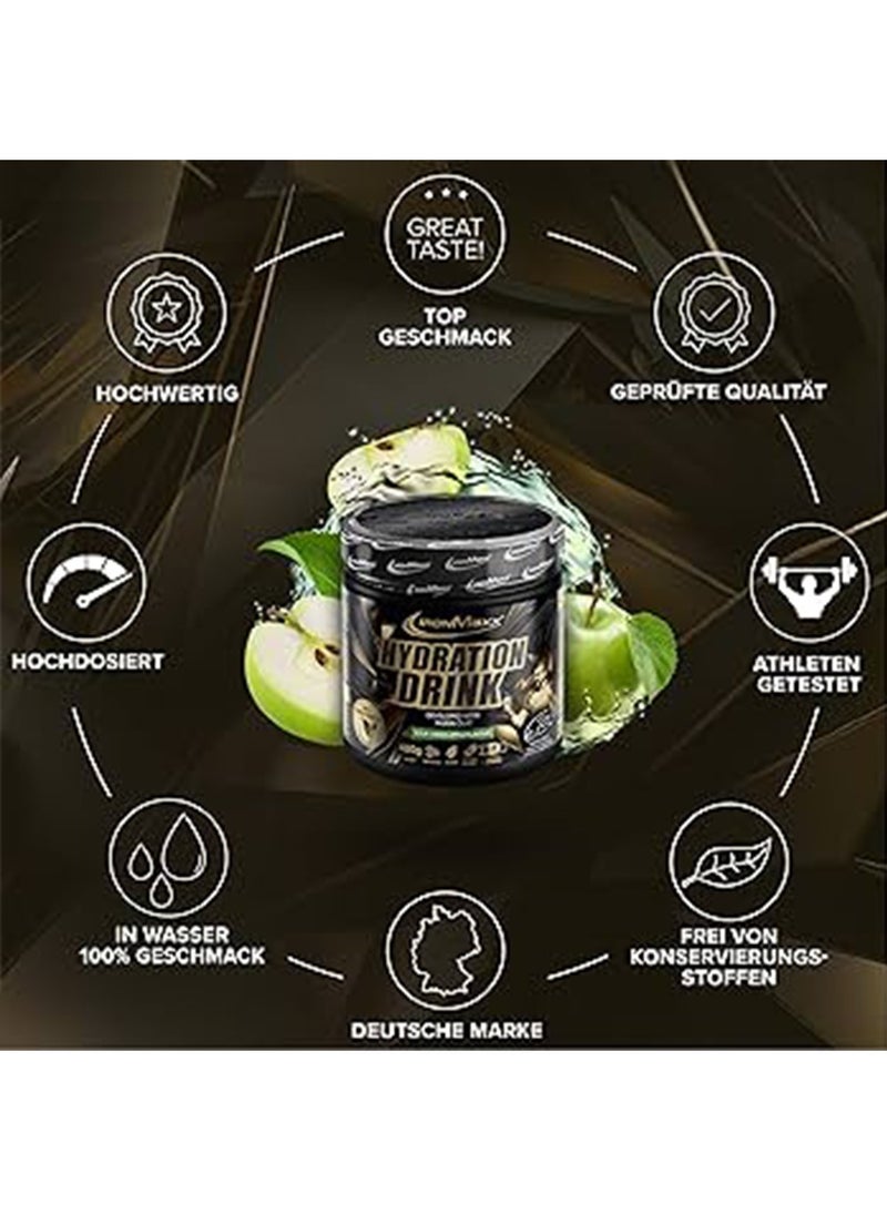 IronMaxx, Hydration Drink, Sour Green Apple, 480g