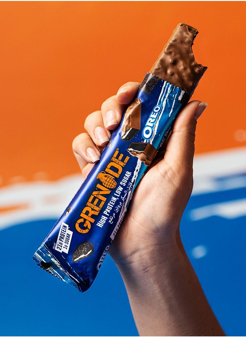 Grenade OREO Protein Bar - High Protein, Low Sugar, 12 x 60 g