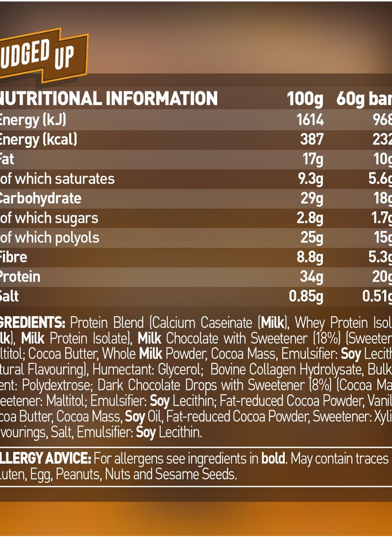 Grenade High Protein, Low Sugar Bar - Fudged Up, 12 x 60 g