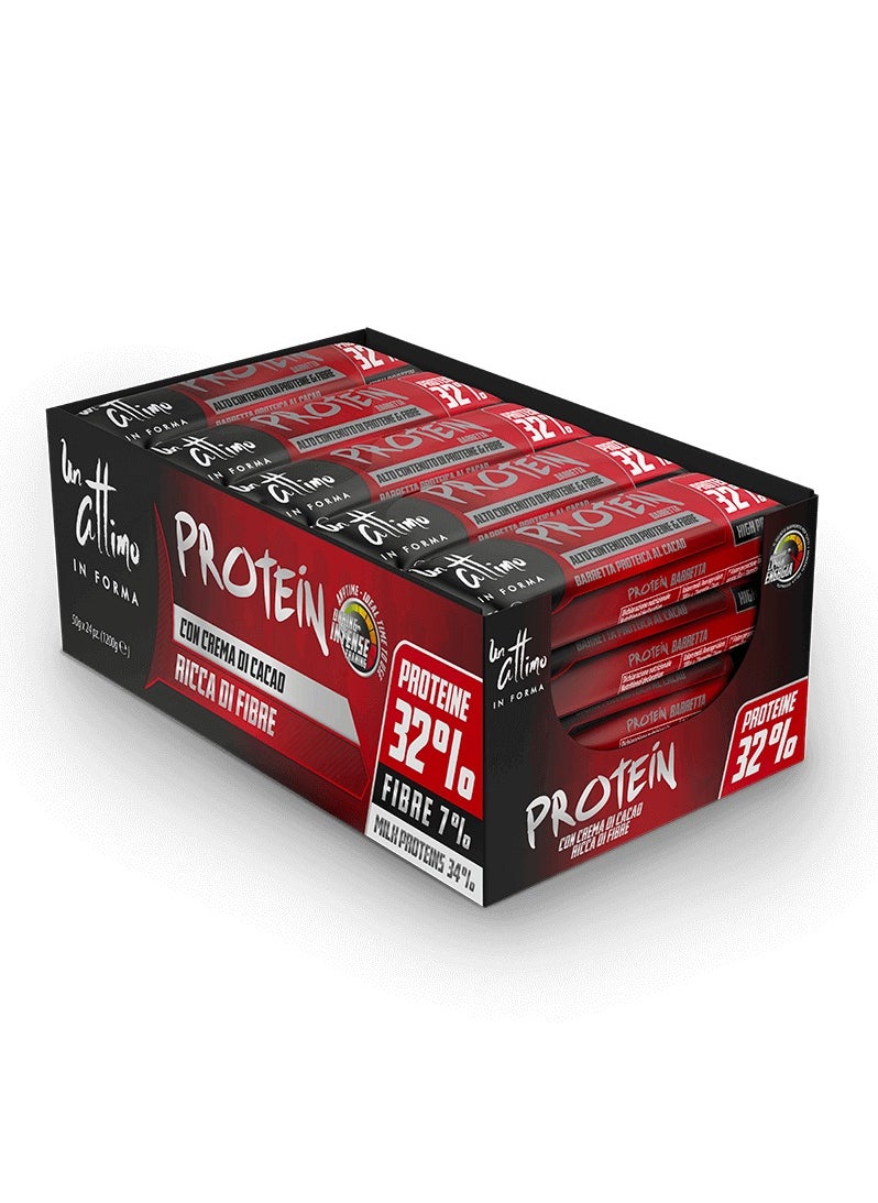 Protein Bar with Cocoa Cream and Soy Crunchy Flavor – Low Carb, 32% High Protein