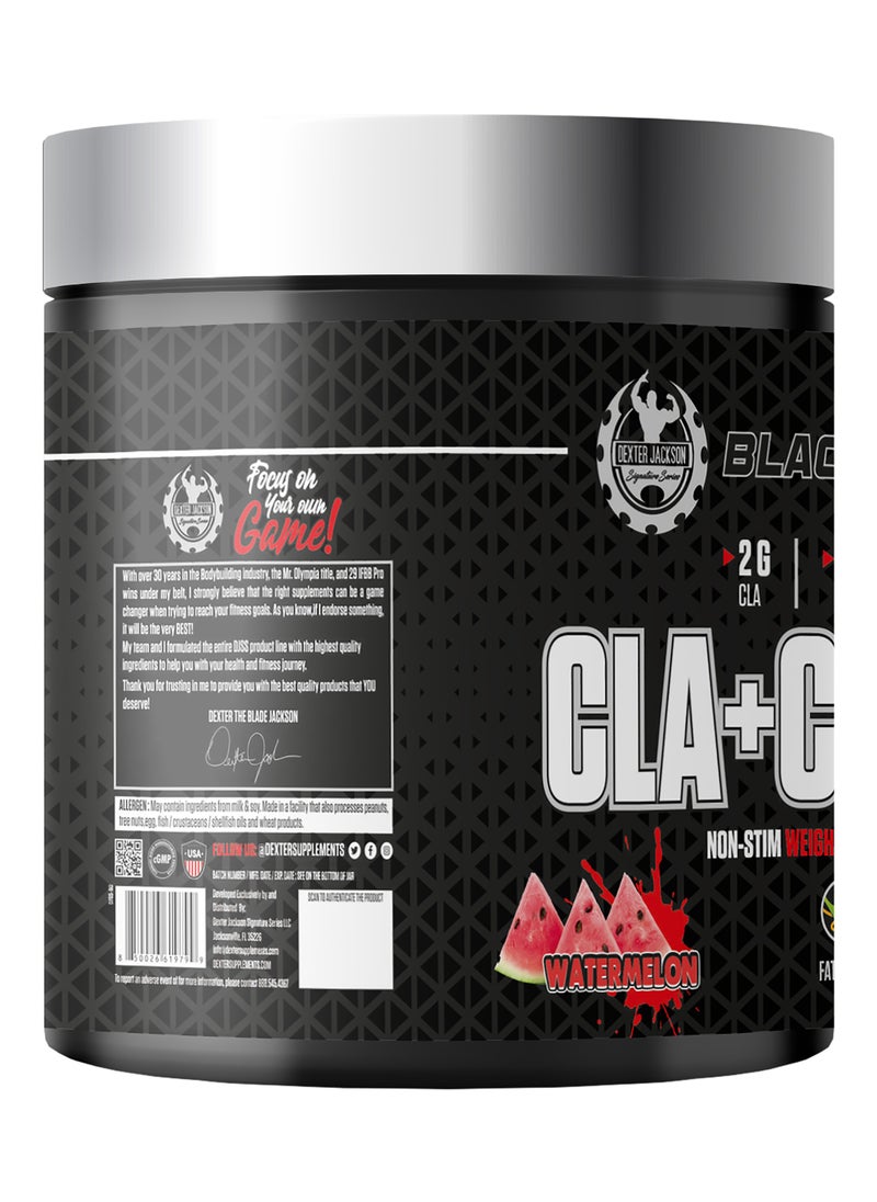 Black Series CLA + Carnitine - Advanced Weight Management Formula for Fat Burning and Metabolism Support (Watermelon, 50 Servings, 300g)