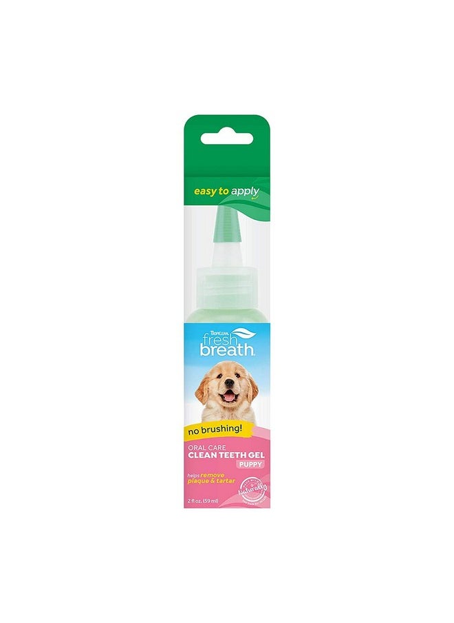 Fresh Breath Clean Teeth Oral Care Gel For Puppies, Removes And Defends Against Tartar And Plaque, No Brushing, Safe, Gentle And Effective, Easy To Apply 59 Ml